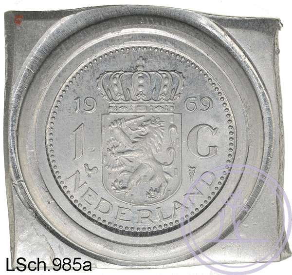 LSch.985a-1 gulden lood 1969 eenzijdig-WHC_8111