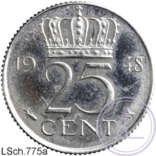 LSch.775a-25 cent-1948 PROEF-HNM-05878b