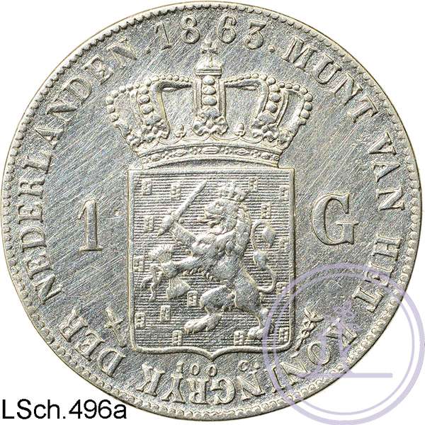 LSch.496a-½-Gulden 1863-r
