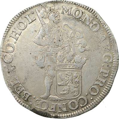 Zilveren dukaat 1693 uit de collectie van Laurens Schulman BV. Holland. Type IIa