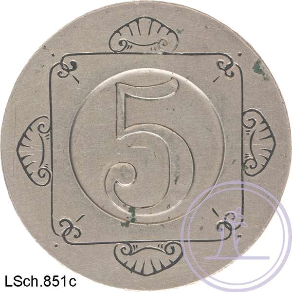 LSch.851c-5 cent 1910 ontwerp Wienecke-MPO mei 2023 #212_r