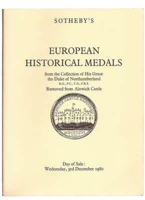 European historical medals, Duke of Northumberland collection for sale at Laurens Schulman BV!