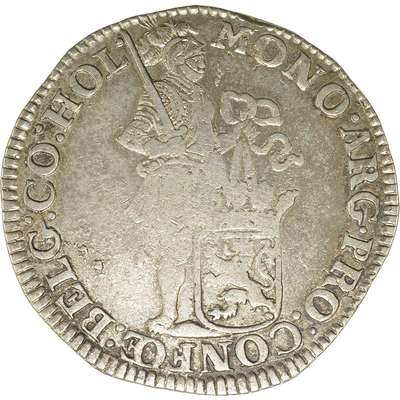 Zilveren dukaat 1673 uit de collectie van Laurens Schulman BV. Holland. Type IIa