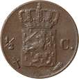½ Cent 1846 -  Laurens Schulman bv. LSch.420 (Sch.540). Type IB, mmt Zwaard