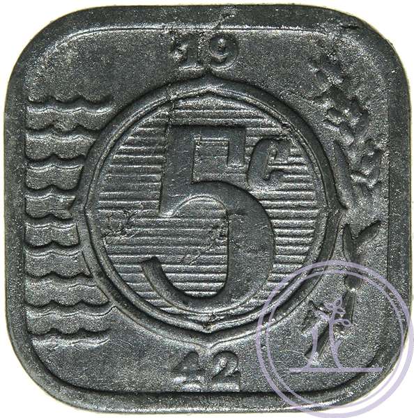 LSch.844-5 cent zink 1942_r