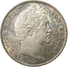 Bayern. ½ Gulden 1842 | Laurens Schulman BV. AKS.79; KM.794