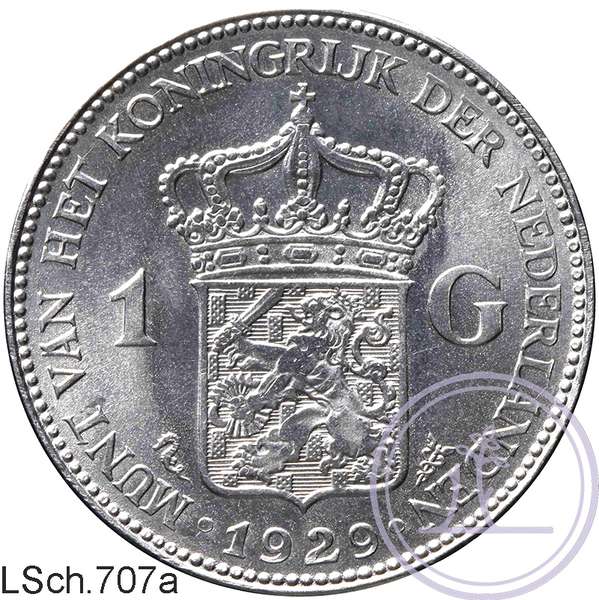 LSch.707a-1 gulden 1929 nikkel-HNM-05713b