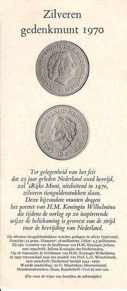 folder 10 gulden 1970
