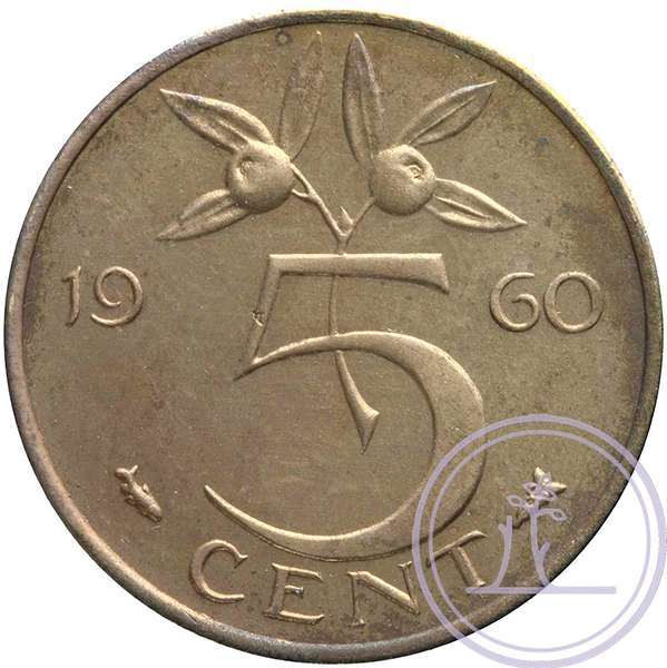 LSch.1067-5 cent 1960-HNM-06920b