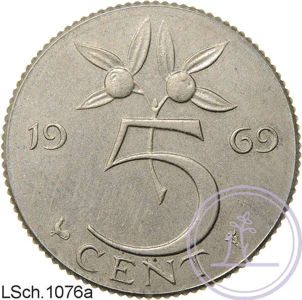 LSch.1076a-5 cent 1969 haan nikkel_r.WHC_8182