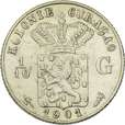 1⁄10 Gulden 1901 | Laurens Schulman BV. Scho. 1393; KM. 36. Curaçao. Wilhelmina. West Indië