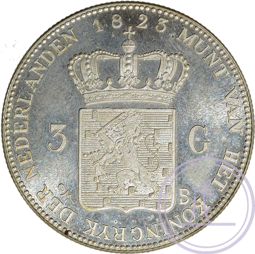 3 gulden 1823 AR vals_r